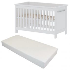 Cabino Baby Bed Met Matras Noël Wit 60 x 120 cm