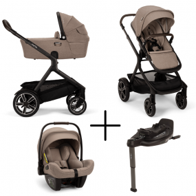 Nuna Kinderwagen 3 in 1 DEMI™ next Cedar + Autostoel PIPA™ next + Nuna Base CURV