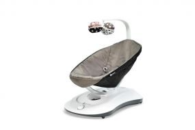 4Moms Rockaroo 2.0 Graphite | Swing met grijze zitting en mobiel