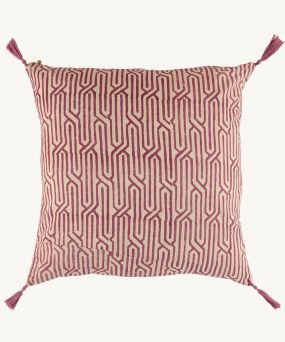 Doing Goods Pink Leopard Pillow Large Pink