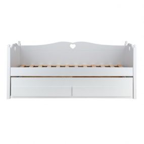 Bedbank Emma Wit Met Slaap- En Opbergladen