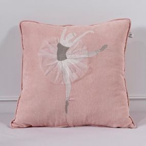 Ballerina Kussen Roze 40 x 40 cm
