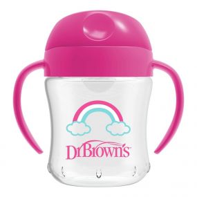 Dr. Brown's Drinkbeker Roze Zachte Tuit 180 Ml