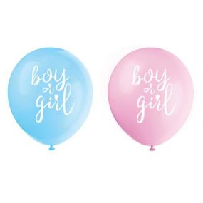 Ballonnen Gender Reveal Boy or Girl 30 cm 8 Stuks