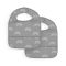 Jollein Slabbetjes 2 Stuks Waterproof Rainbow Grey Jollein Slabbetjes 2 Stuks Waterproof Rainbow Grey