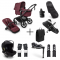 Bugaboo Kinderwagen Fox 5 Renew Ultieme Newborn Bundel Complete Black | Dark Cherry