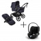 Bugaboo Kinderwagen 3 in 1 Fox 5 Renew Complete Black | Deep Indigo + Cybex Autostoel Groep 0 Cloud T I Size Sepia Black