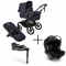 Bugaboo Kinderwagen 3 in 1 Fox 5 Renew Complete Black | Deep Indigo + Bugaboo Autostoel Groep 0 Turtle Air by Nuna Black + Draaibare Isofix Base 360