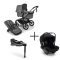 Bugaboo Kinderwagen 3 in 1 Fox 5 Renew Complete Graphite | Moon Grey + Bugaboo Autostoel Groep 0 Turtle Air by Nuna Black + Draaibare Isofix Base 360