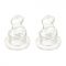 Difrax Flessenspenen Dental Plat Maat M 2 Stuks Difrax Flessenspenen Dental Plat Maat M 2 Stuks