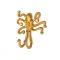 KidsDepot Wandhaak Okki Octopus Goud KidsDepot Wandhaak Okki Octopus Goud