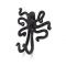 KidsDepot Wandhaak Okki Octopus Zwart KidsDepot Wandhaak Okki Octopus Zwart