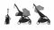 Babyzen 2 in 1 Buggy YOYO2 0+ Black Grey Babyzen 2 in 1 Buggy YOYO2 0+ Black Grey