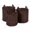 KidsDepot Set Opbergmanden Ebby Bruin KidsDepot Set Opbergmanden Ebby Bruin