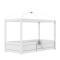 LIFETIME 4-in-1 Hemelbed met Deluxe Lattenbodem Wit