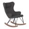 Quax Kinderschommelstoel De Luxe Black Quax Kinderschommelstoel De Luxe Black
