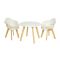 Quax Kids Table + Chairs White