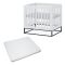 Cabino Baby Box Met In Hoogte Verstelbare Bodem Dayley Wit Met Matras Cabino Baby Box Met In Hoogte Verstelbare Bodem Dayley Wit Met Matras