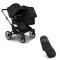 Bugaboo Donkey 5 Duo Kinderwagen 2 In 1 Graphite Midnight Black + Voetenzak
