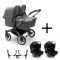 Bugaboo Donkey 5 Tweeling Kinderwagen 3 In 1 Graphite Grey Melange