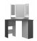 Kaptafel Vanity Chic Grijs Wit Kaptafel Vanity Chic Grijs Wit