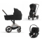 Cybex Priam Kinderwagen 3 In 1 Rosegold Sepia Black