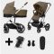 Cybex Kinderwagen 2 In 1 Balios S Lux Classic Beige Frame Silver + Autostoel Adapters + Regenhoes + Voetenzak