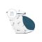 Doomoo Voedingskussen Softy Hoes Blue Dog 150 cm Doomoo Voedingskussen Softy Hoes Blue Dog 150 cm