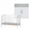 Cabino Babykamer Wit 2 Delig Baby Bed Mees + Commode Texas