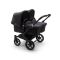 Bugaboo Tweeling Kinderwagen Donkey3 Black - Mineral Washed Black Bugaboo Tweeling Kinderwagen Donkey3 Black - Mineral Washed Black