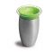 Munchkin Miracle 360° Oefenbeker Staal Groen 296ml Munchkin Miracle 360° Oefenbeker Staal Groen 296ml