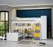 Neo Hoogslaper Met Bed + Bureau Klein + Kast 1 Deurs Geel Neo Hoogslaper Met Bed + Bureau Klein + Kast 1 Deurs Geel