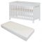 Cabino Baby Bed Met Matras Noël Wit 60 x 120 cm