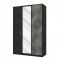 Kledingkast 3 Deurs Nova Black Kledingkast 3 Deurs Nova Black