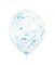 Confetti Ballonnen Blauw 30 cm 6 Stuks