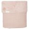 Koeka Wiegdeken Wafel Teddy Oslo Grey Pink 75x100 cm Koeka Wiegdeken Wafel Teddy Oslo Grey Pink 75x100 cm