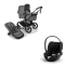 Bugaboo Kinderwagen 3 in 1 Fox 5 Renew Complete Graphite | Moon Grey + Cybex Autostoel Groep 0 Cloud T I Size Sepia Black