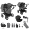Bugaboo Donkey 6 Duo Ultimate Newborn Bundle Black | Moon Grey