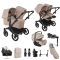 Bugaboo Donkey 6 Duo Ultimate Newborn Bundle Black | Desert Taupe Melange