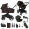 Bugaboo Donkey 6 Single Ultimate Newborn Bundle Black | Cocoa Brown