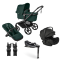 Bugaboo Kinderwagen 4 in 1 Fox 5 Renew Complete Black | Fern Green + Bugaboo Autostoel Otter Groep 0 + Base 360 + Autostoel adapters