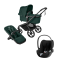 Bugaboo Kinderwagen 3 in 1 Fox 5 Renew Complete Black | Fern Green + Cybex Autostoel Groep 0 Cloud T I Size Sepia Black