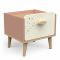Suzie Nachtkast 1 Lade Eik/Abricot/Beige