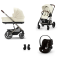 Cybex Kinderwagen 3 in 1 Balios Set S Lux Seashell Beige | Light Beige