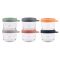 Beaba Set Van 6 Glazen Bewaarpotjes 150 ml Sunrise Color Mix
