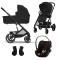 Cybex Kinderwagen 3 in 1 Balios One Box Comfort Moon Black
