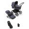 Bugaboo Kinderwagen 2 In 1 Fox Cub Compleet Black Stormy Blue + Voetenzak + Cupholder