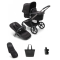 Bugaboo Kinderwagen 2 In 1 Fox 5 Compleet Graphite Midnight Black + Verzorgingstas + Voetenzak + Cupholder