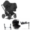 Bugaboo Donkey 5 Duo Kinderwagen 3 In 1 Black Midnight Black + Isofix Base