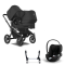 Bugaboo Donkey 5 Duo Kinderwagen 3 In 1 Black Midnight Black Met Cybex Cloud T Groep 0 Autostoel